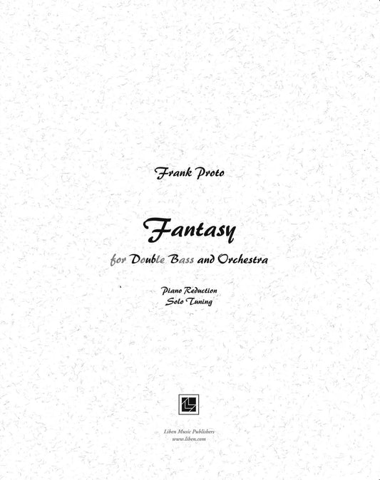 Proto: Fantasy for Double Bass and Orchestra Solo Tuning Piano Part