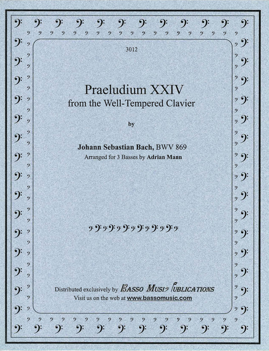 Bach J.S.: Praeludium XXIV (Arranged by Adrian Mann)