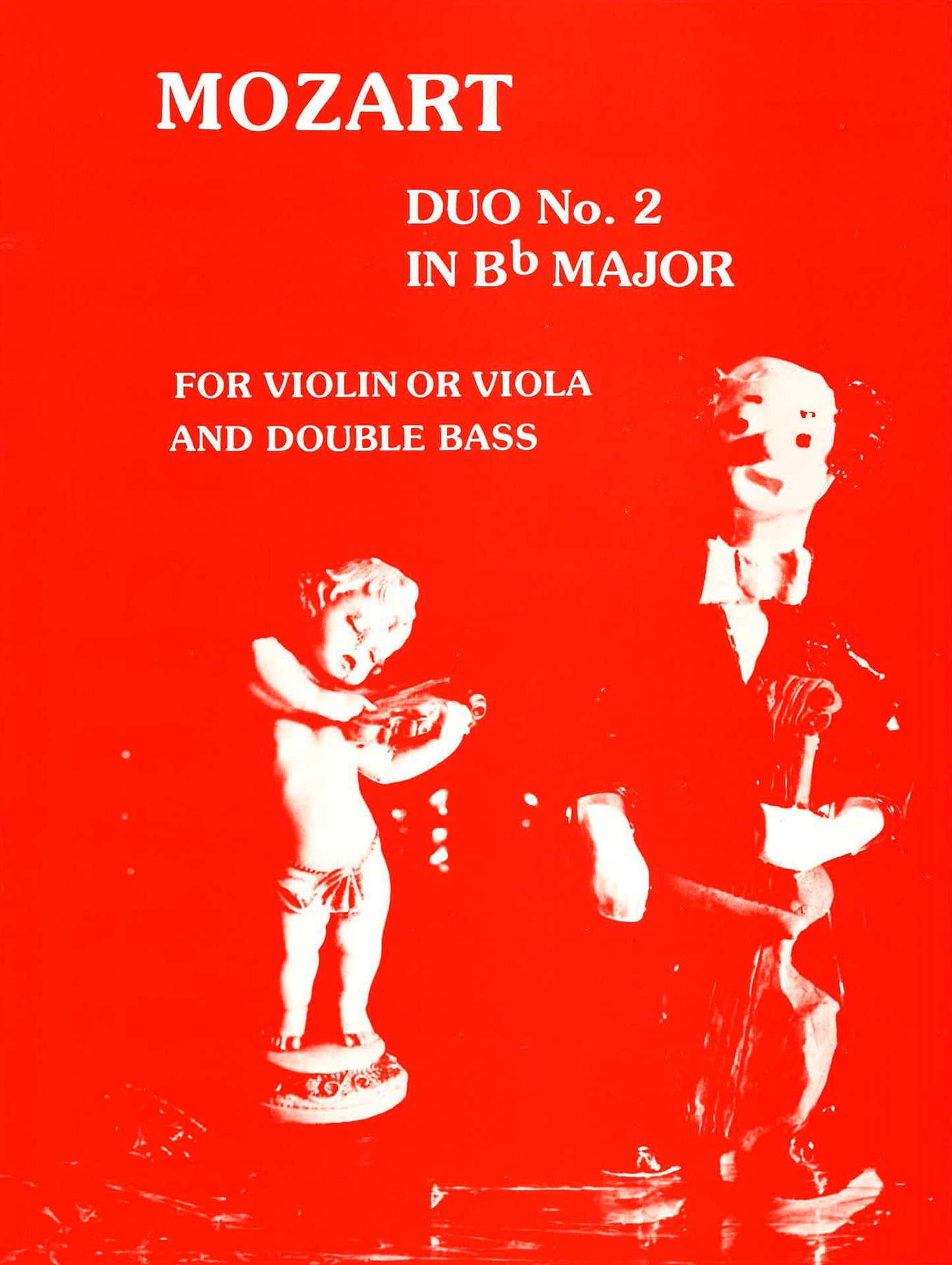 Mozart: Duo No. 2 in Bb Major for Violin or Viola and Double Bass
