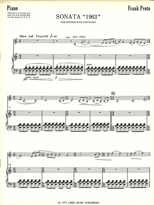 Proto: Sonata 1963 Solo Tuning Piano Part
