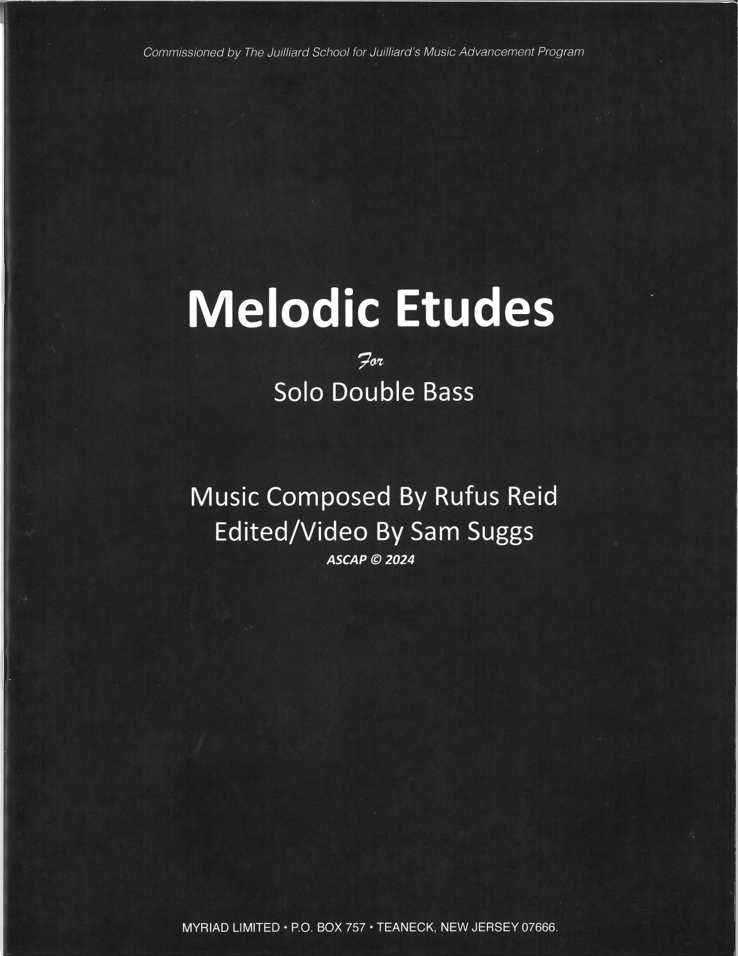 Reid: Melodic Etudes for Solo Double Bass Edited/Video by Sam Suggs