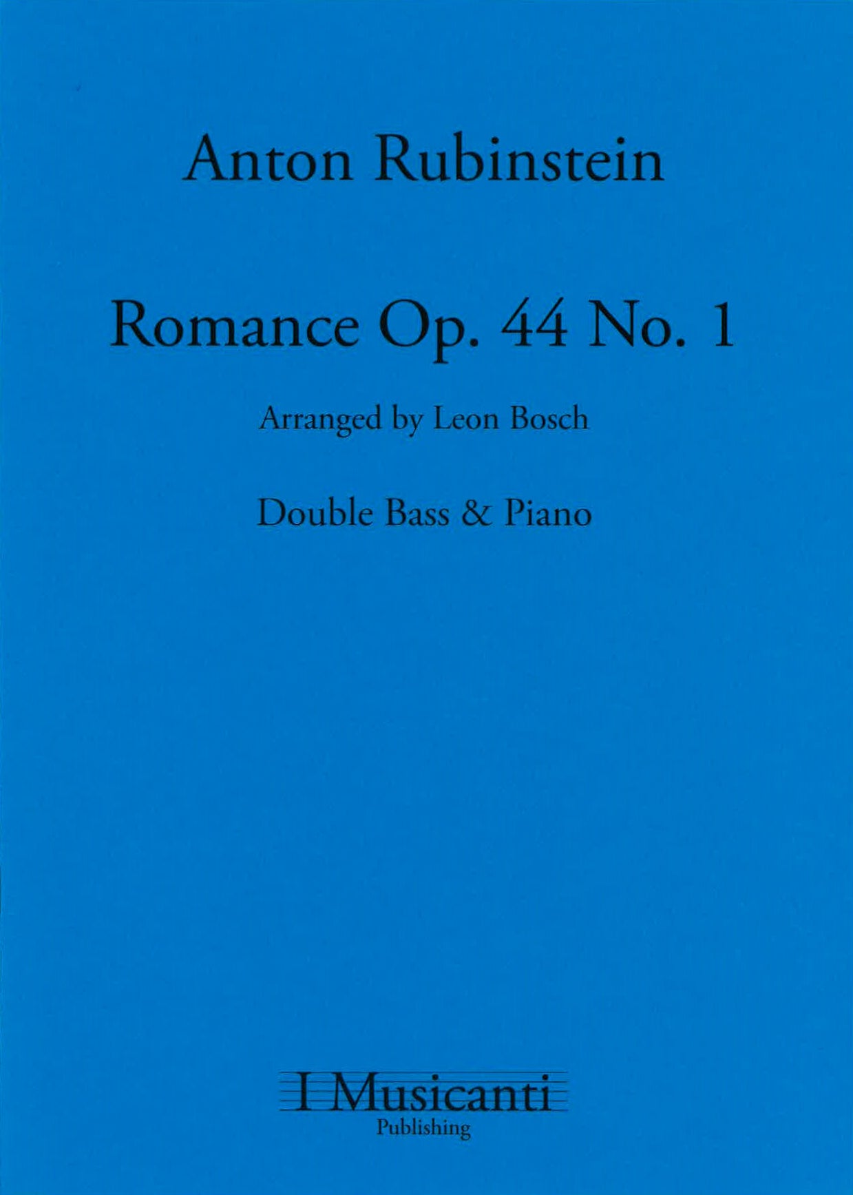 Rubinstein: Romance Op. 44 No. 1 Arranged by Leon Bosch – ISB Store