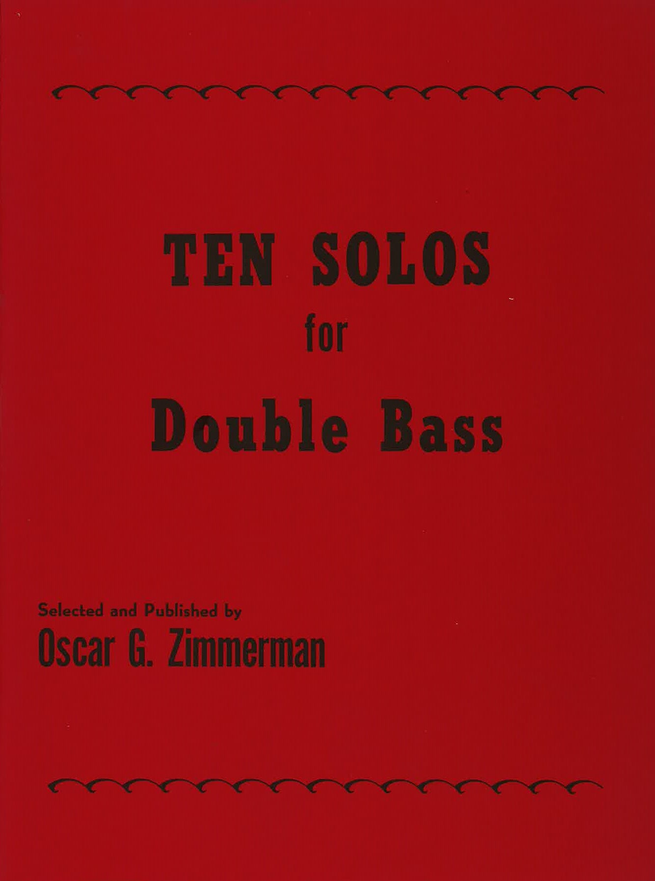 Zimmerman: Ten Solos for Double Bass